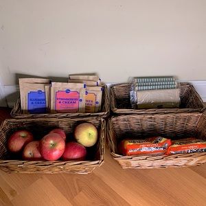 Brown Rectangle Basket qty.4